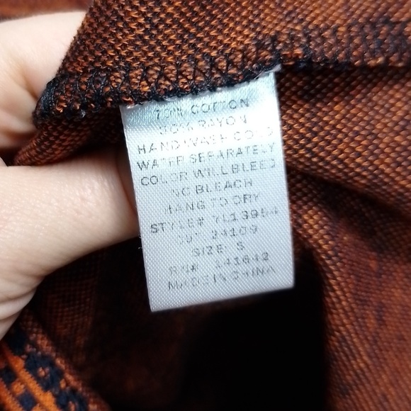 YA Las Angeles dress Aztec boho print  low back size small - Picture 4 of 6